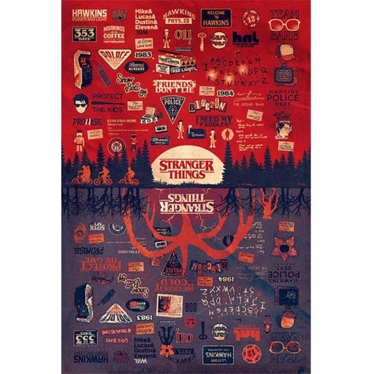 Stranger Things Poster - The Upside Down