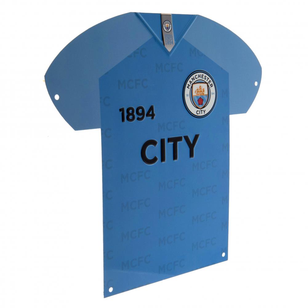 Manchester City FC Metal Shirt Sign