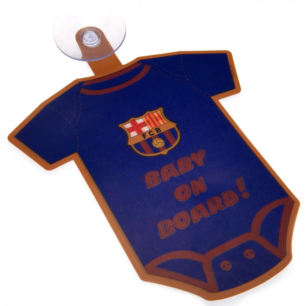 FC Barcelona Baby On Board Sign