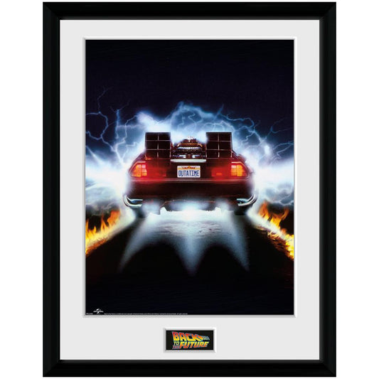 Back To The Future Picture - Delorean 16 x 12