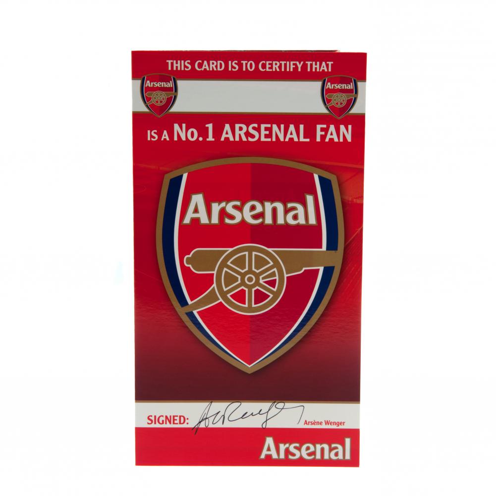 Arsenal FC Birthday Card No 1 Fan