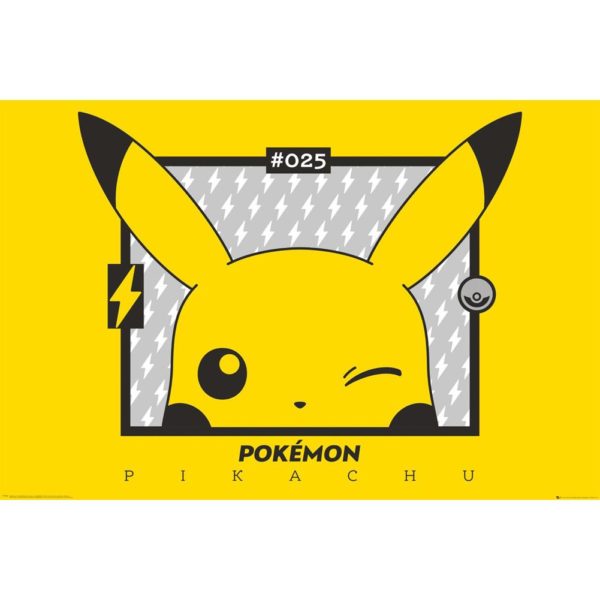 Pokemon Poster - Pikachu Wink