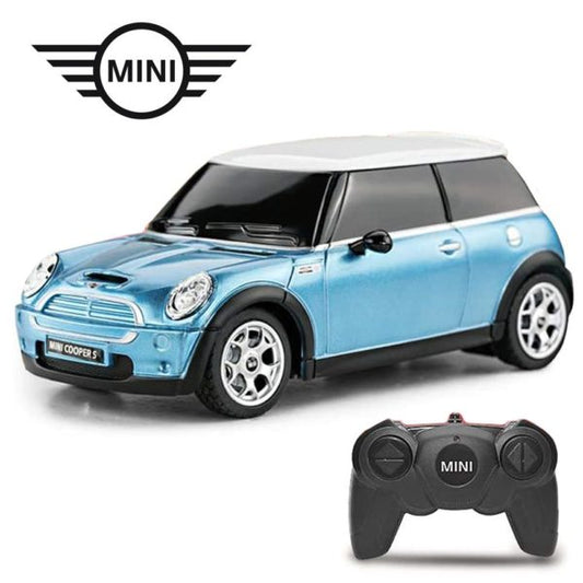 Mini Cooper S Radio Controlled Car 1:24 Scale - Blue