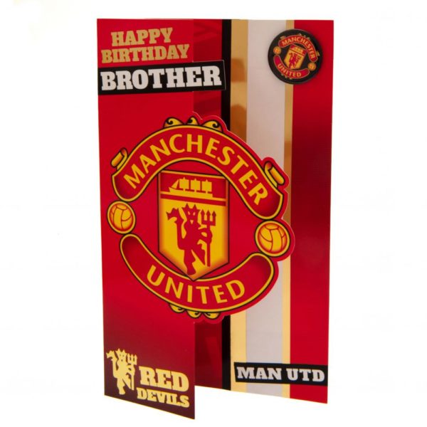 Manchester United FC Birthday Card Brother