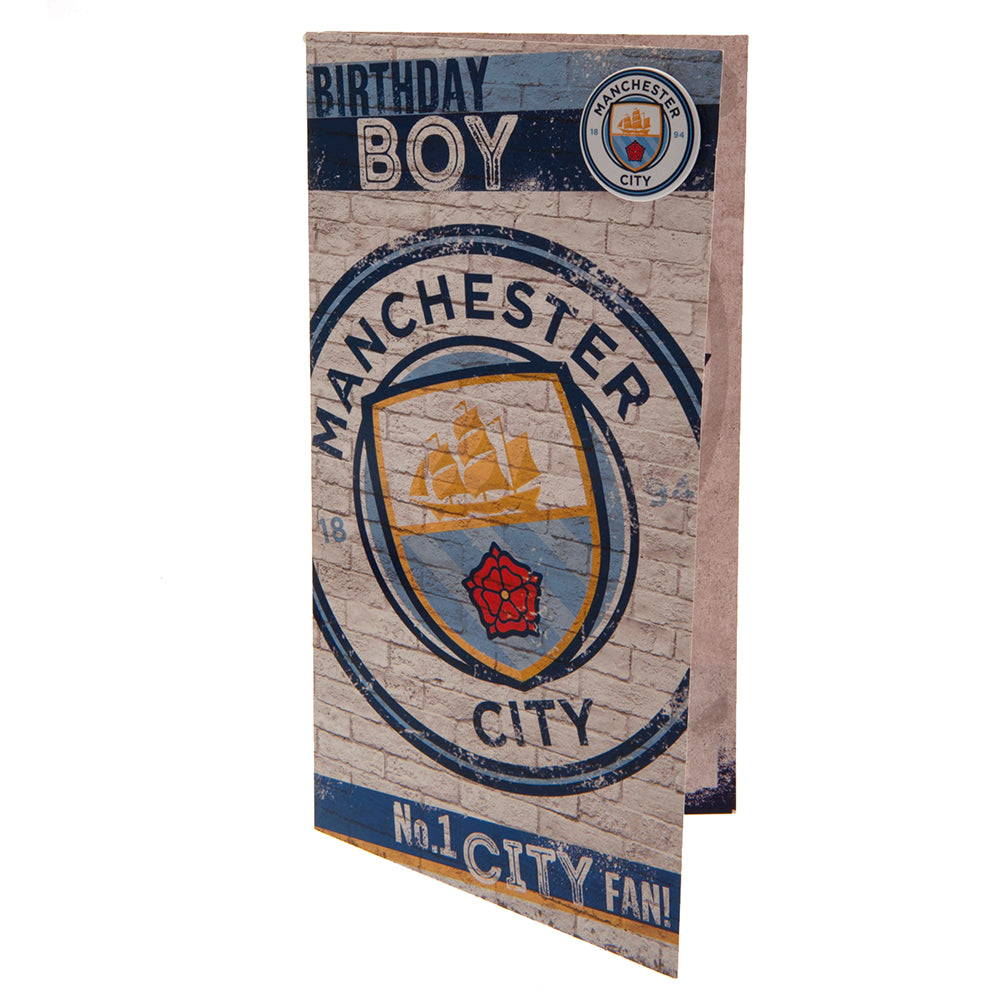 Manchester City FC Birthday Card (Boy)