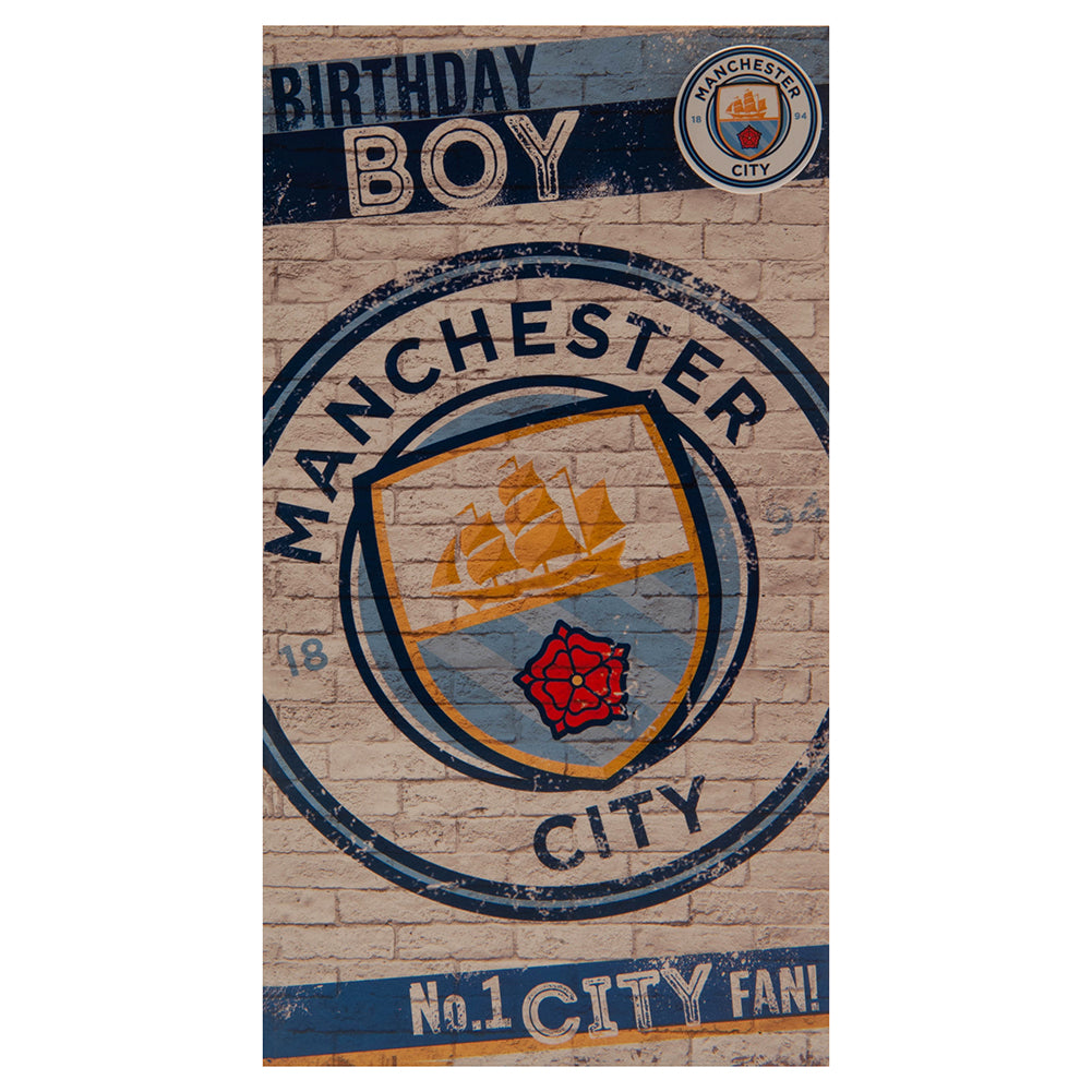 Manchester City FC Birthday Card (Boy)