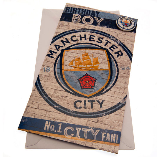 Manchester City FC Birthday Card (Boy)