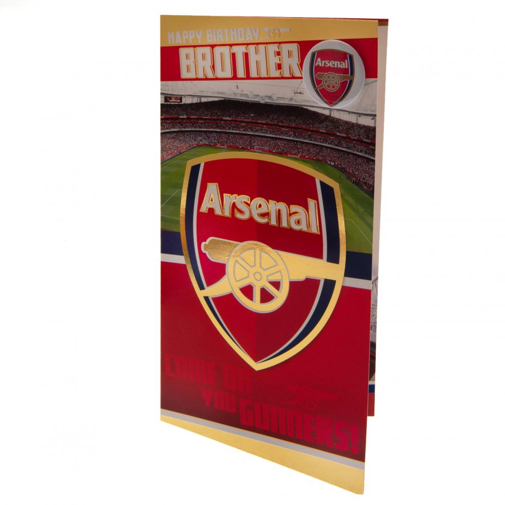 Arsenal FC Birthday Card Brother