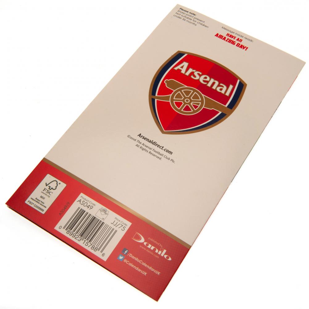 Arsenal FC Birthday Card Brother