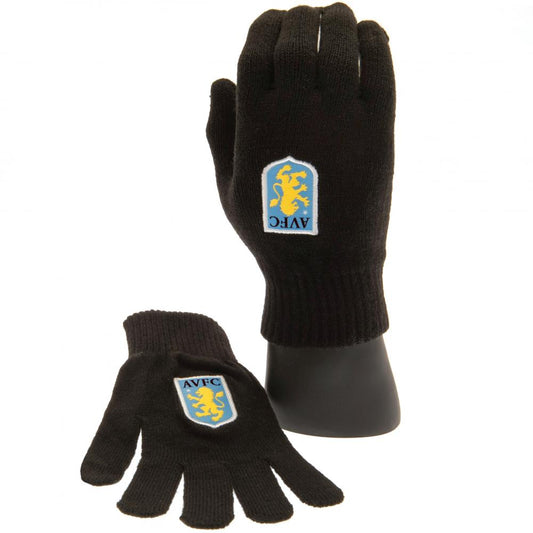 Aston Villa FC Knitted Gloves - Junior