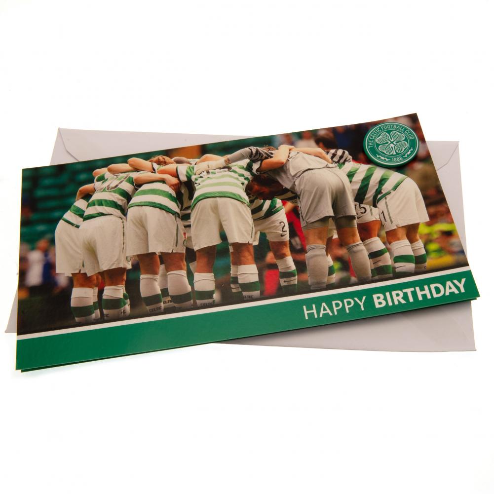 Celtic FC Birthday Card - Huddle