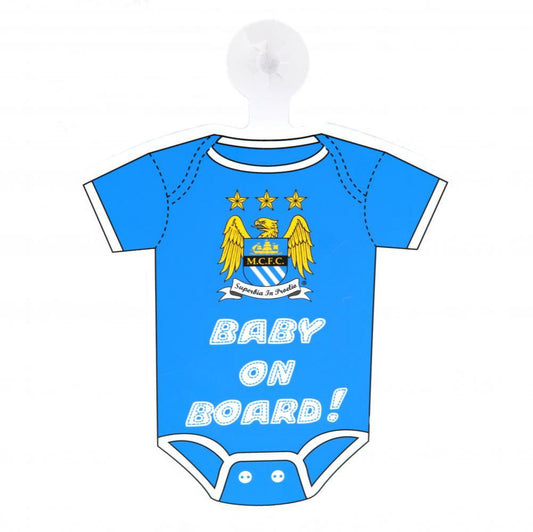 Manchester City FC Baby On Board Sign