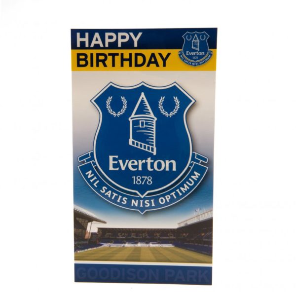 Everton FC Birthday Card