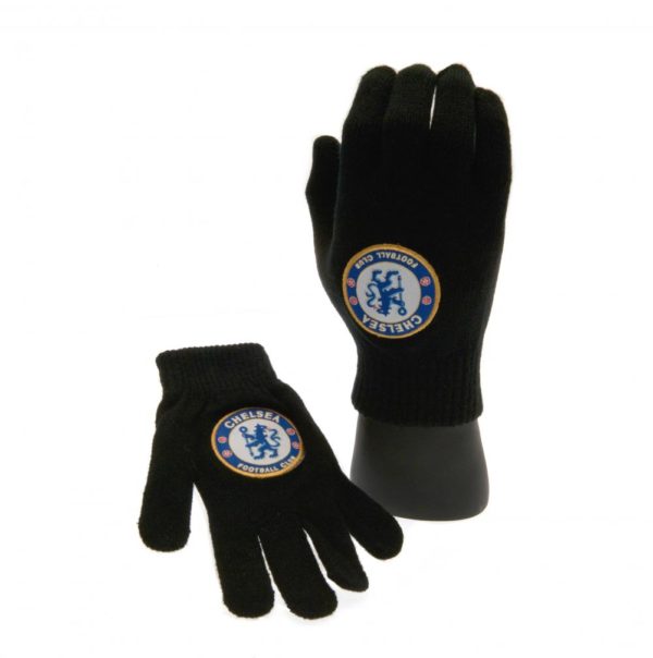 Chelsea FC Knitted Gloves - Junior