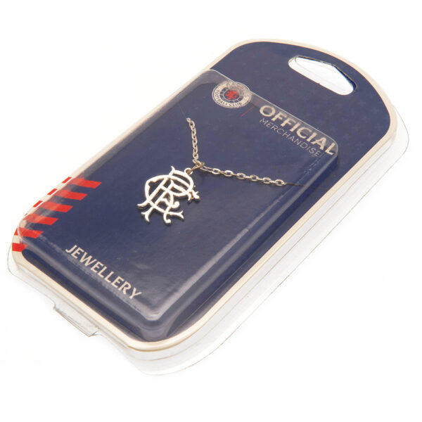 Rangers FC Silver Plated Pendant & Chain