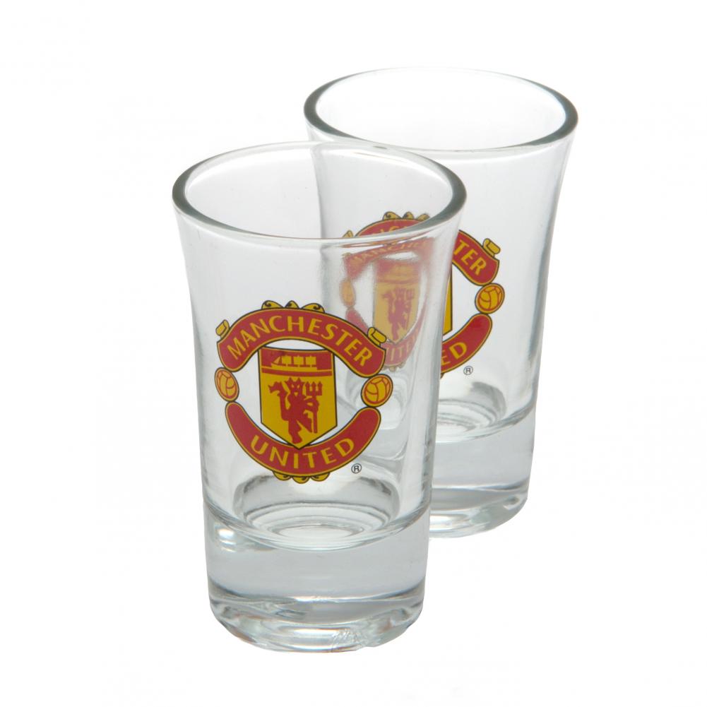 Manchester United FC 2pk Shot Glass Set