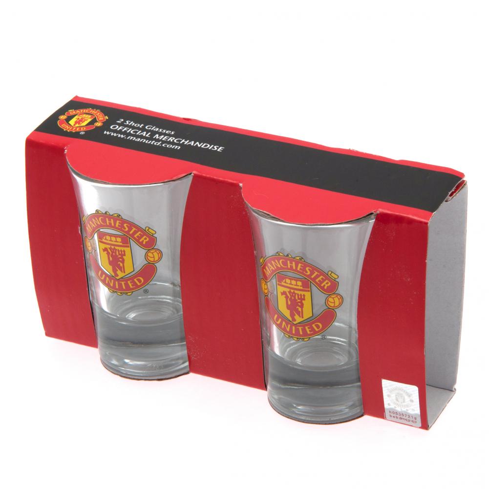 Manchester United FC 2pk Shot Glass Set