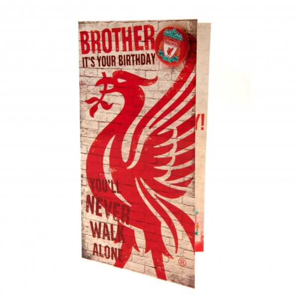 Liverpool FC Birthday Card Brother