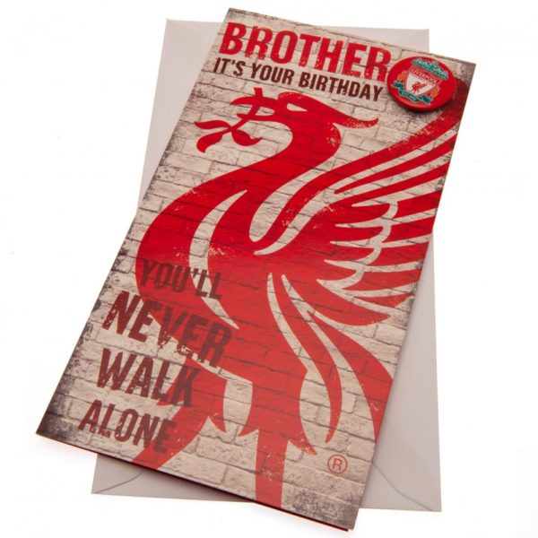 Liverpool FC Birthday Card Brother