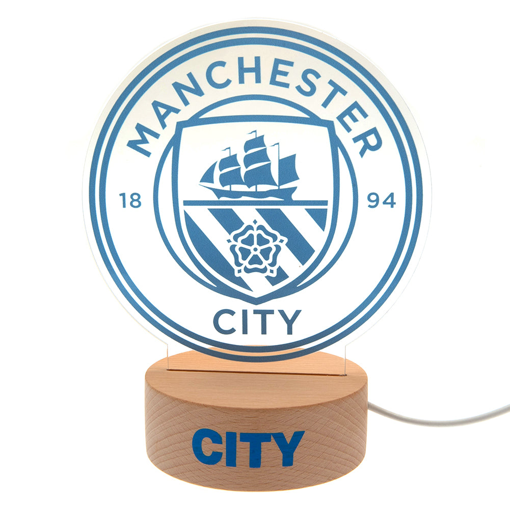 Manchester City FC LED Crest Light