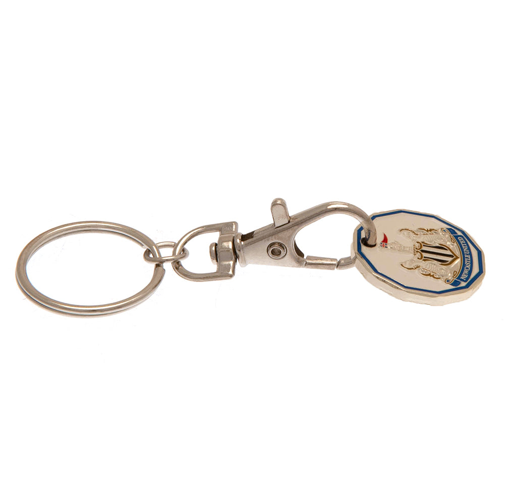 Newcastle United FC Trolley Coin Keyring