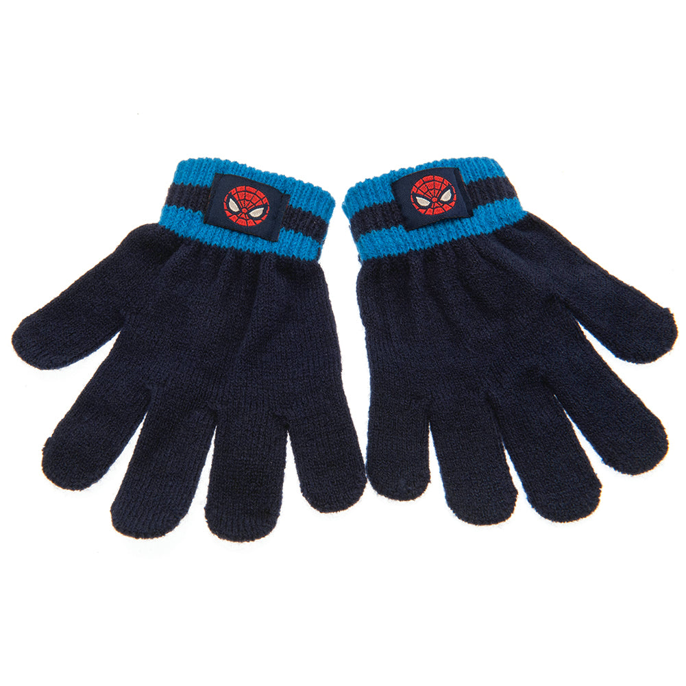 Spider-Man Junior Bobble Hat & Glove Set