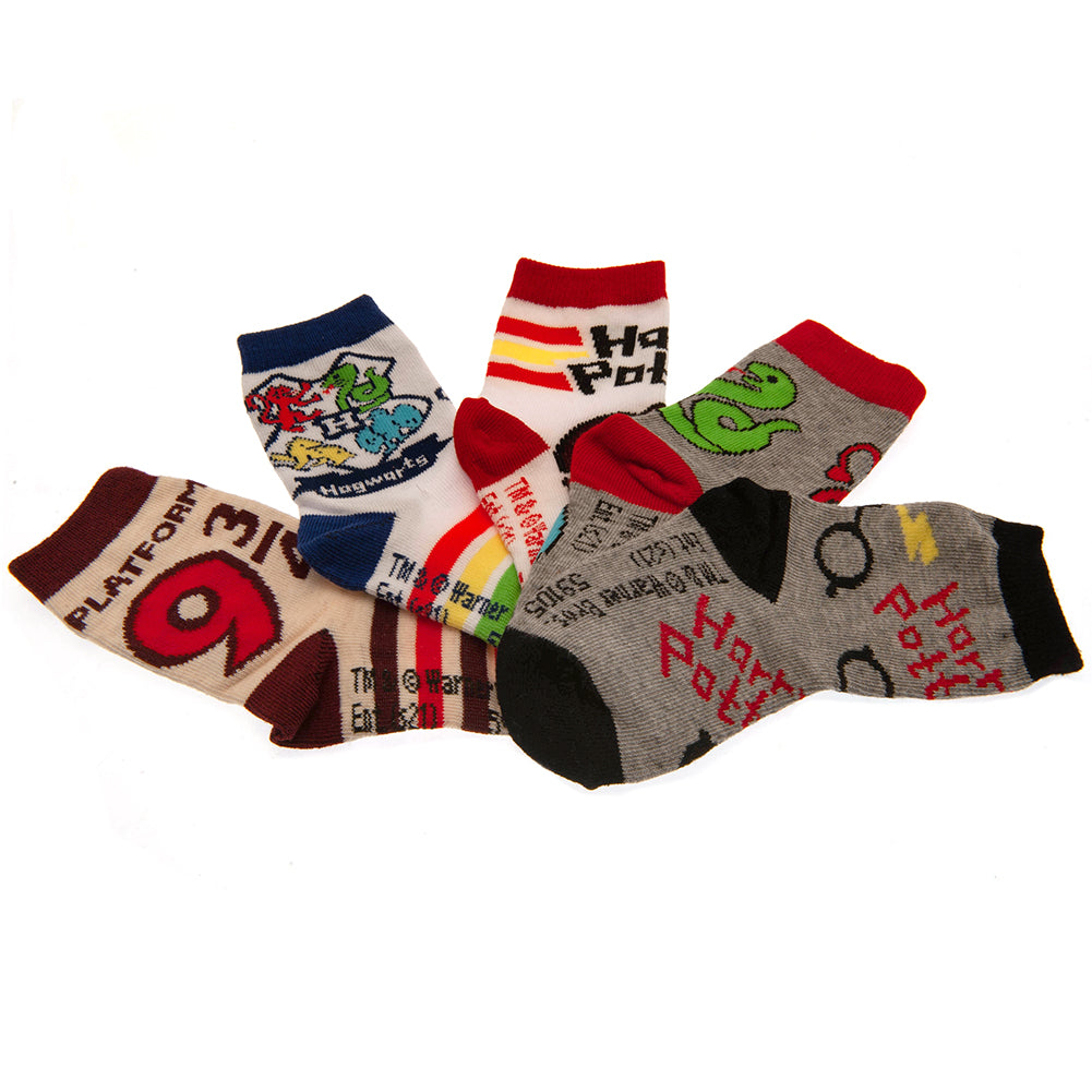 Harry Potter 5pk Socks Baby Gift Set