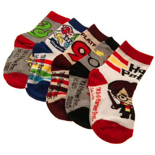 Harry Potter 5pk Socks Baby Gift Set