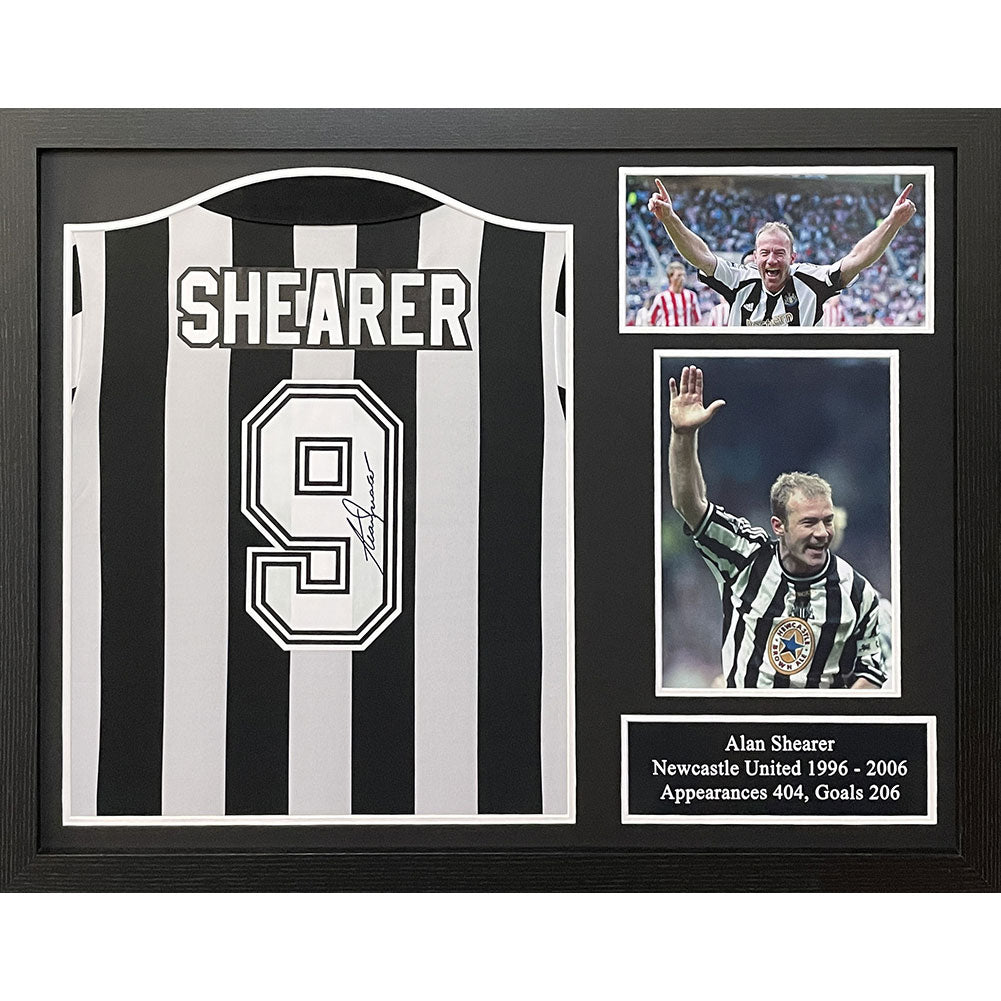 Newcastle United FC 1994 Alan Shearer Signed Shirt (Framed)