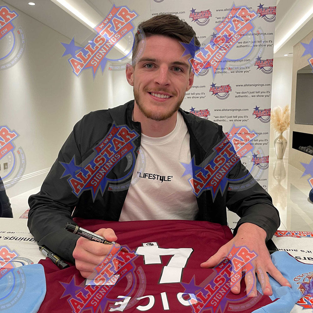 West Ham United FC Declan Rice Signed Shirt