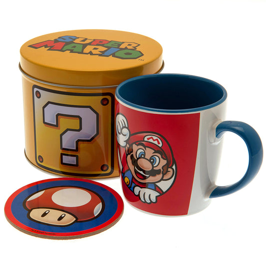 Super Mario Mug & Coaster Gift Tin