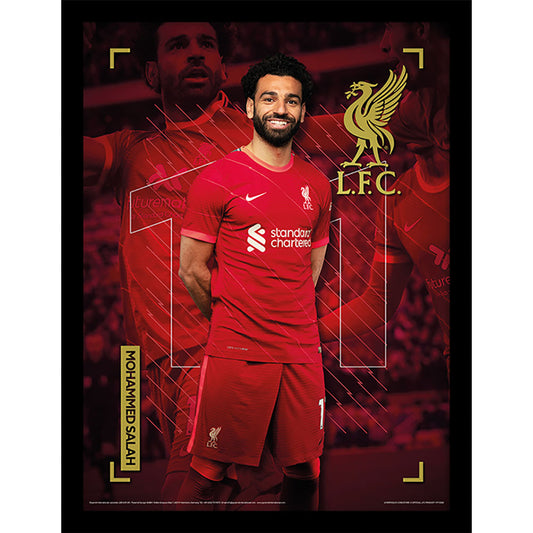 Liverpool FC Picture Salah 16 x 12 (Framed)