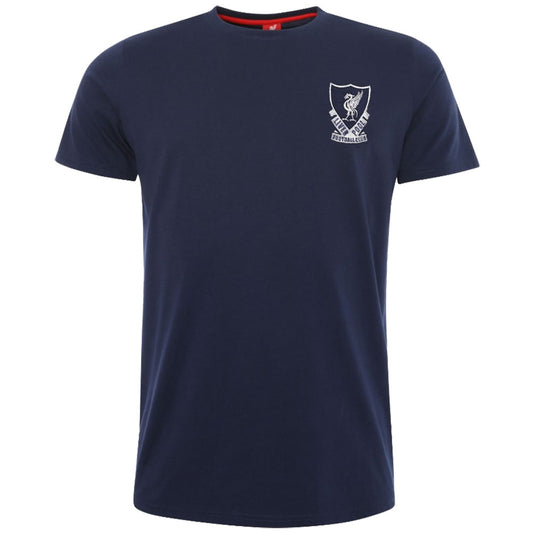 Liverpool FC 88-89 Crest T Shirt - Mens - Navy