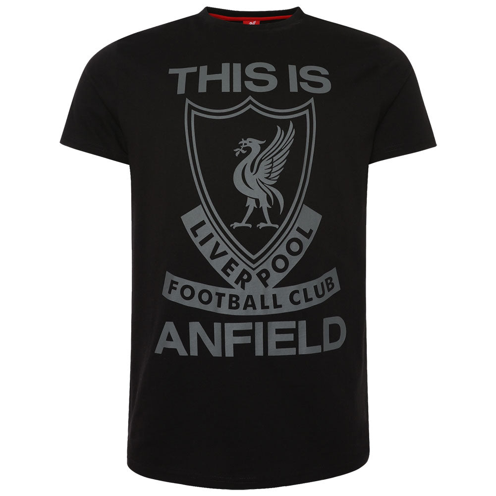 Liverpool FC 'This Is Anfield' T Shirt - Mens - Black