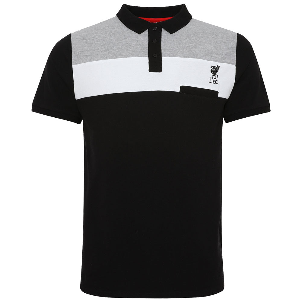 Liverpool FC Colour Block Polo - Mens - Black