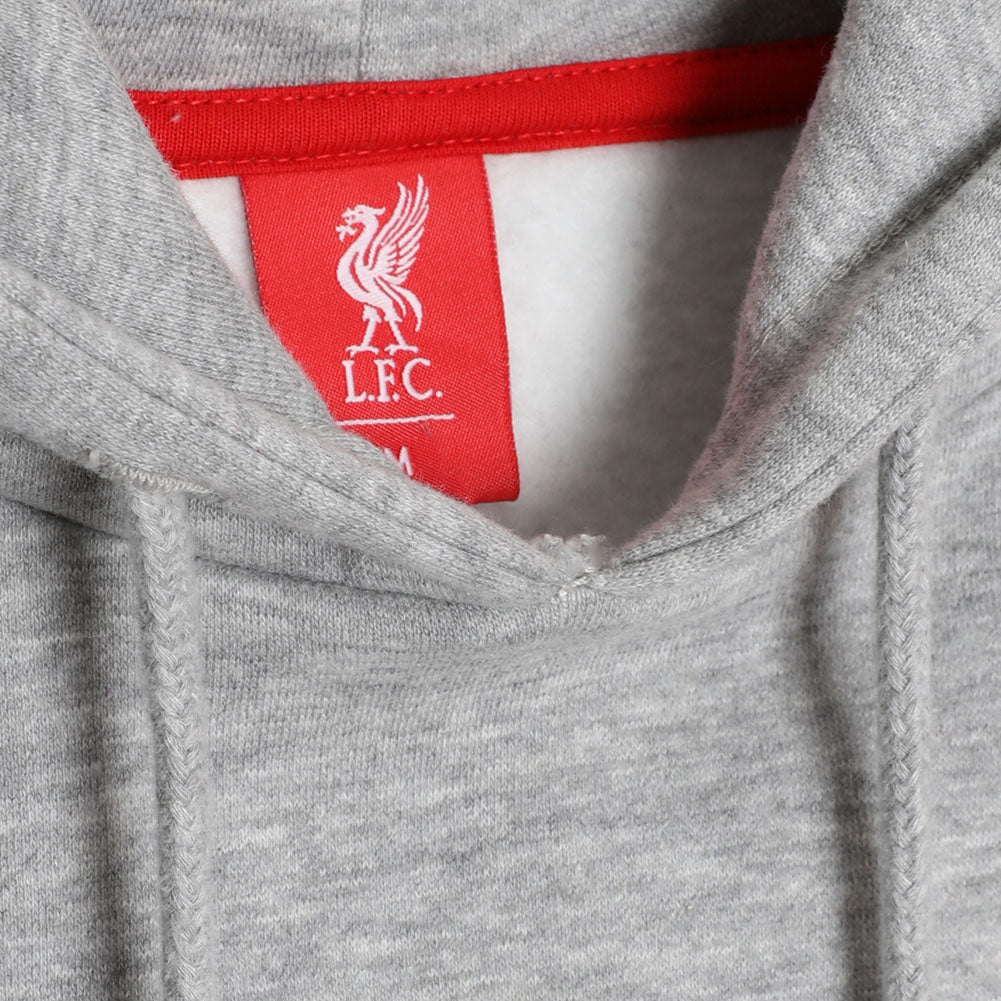 Liverpool FC Liverbird Hoody - Mens -Grey