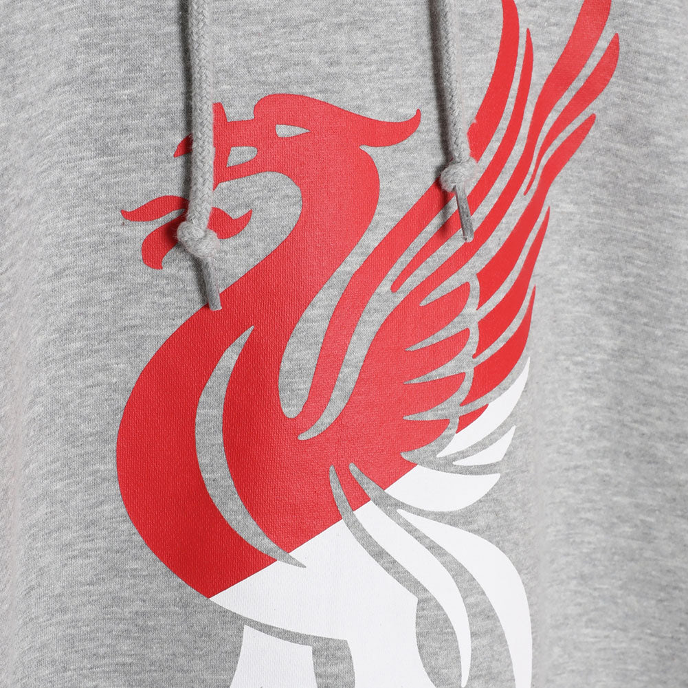 Liverpool FC Liverbird Hoody - Mens -Grey