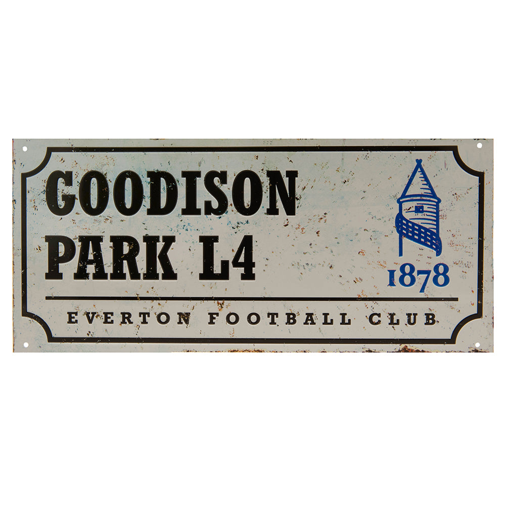 Everton FC Street Sign Retro