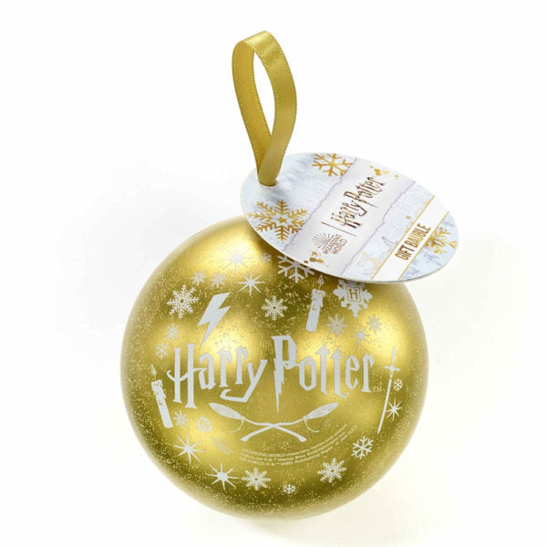 Harry Potter Christmas Gift Bauble - Gold Icons