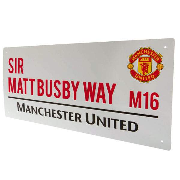 Manchester United FC Street Sign