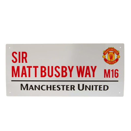 Manchester United FC Street Sign