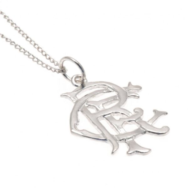 Rangers FC Sterling Silver Pendant & Chain - Small