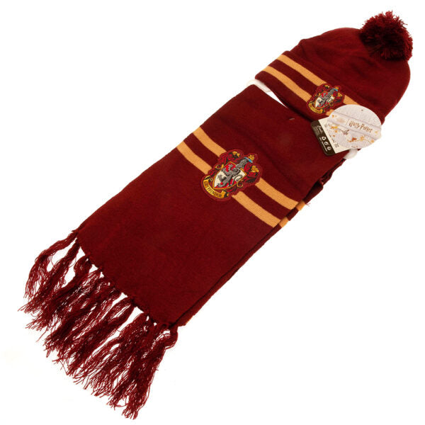 Harry Potter Junior Beanie & Scarf - Gryffindor