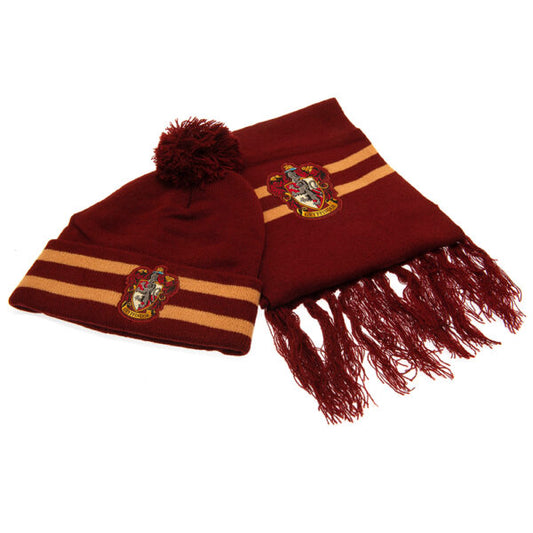 Harry Potter Junior Beanie & Scarf - Gryffindor