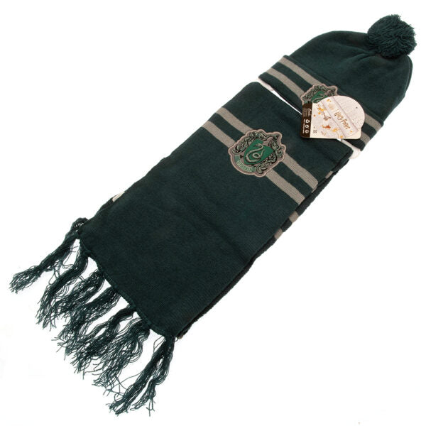 Harry Potter Junior Beanie & Scarf - Slytherin