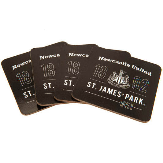 Newcastle United FC 4pk Coaster Set