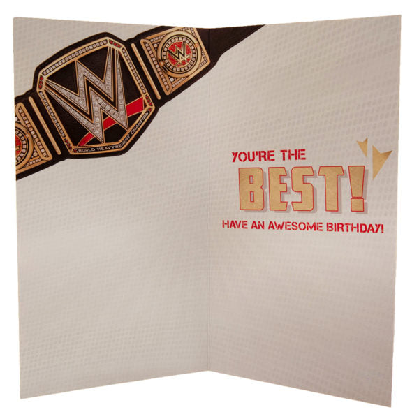 WWE Birthday Card  - Title Belt