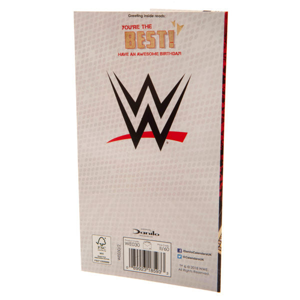 WWE Birthday Card  - Title Belt