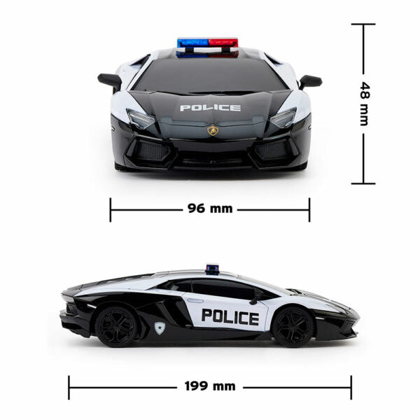 Lamborghini Aventador Radio Controlled Car 1:24 Scale - Police