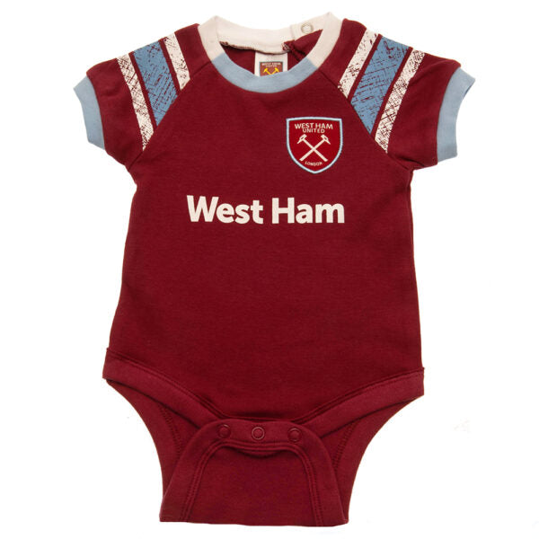 West Ham United FC 2 Pack Bodysuit